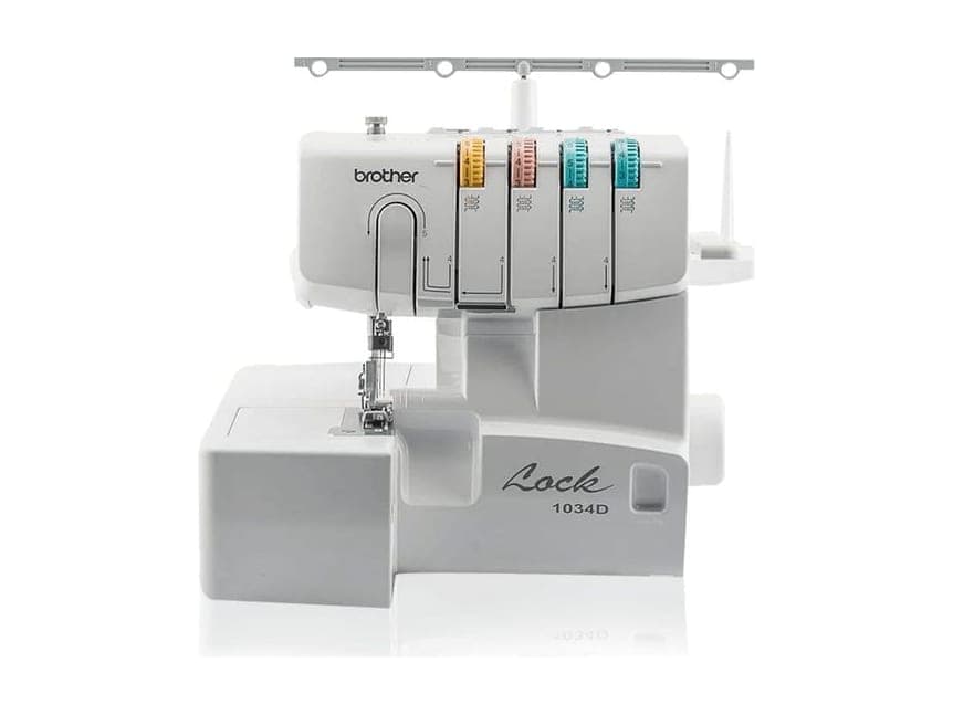 Brother 1034D serger with four thread cones