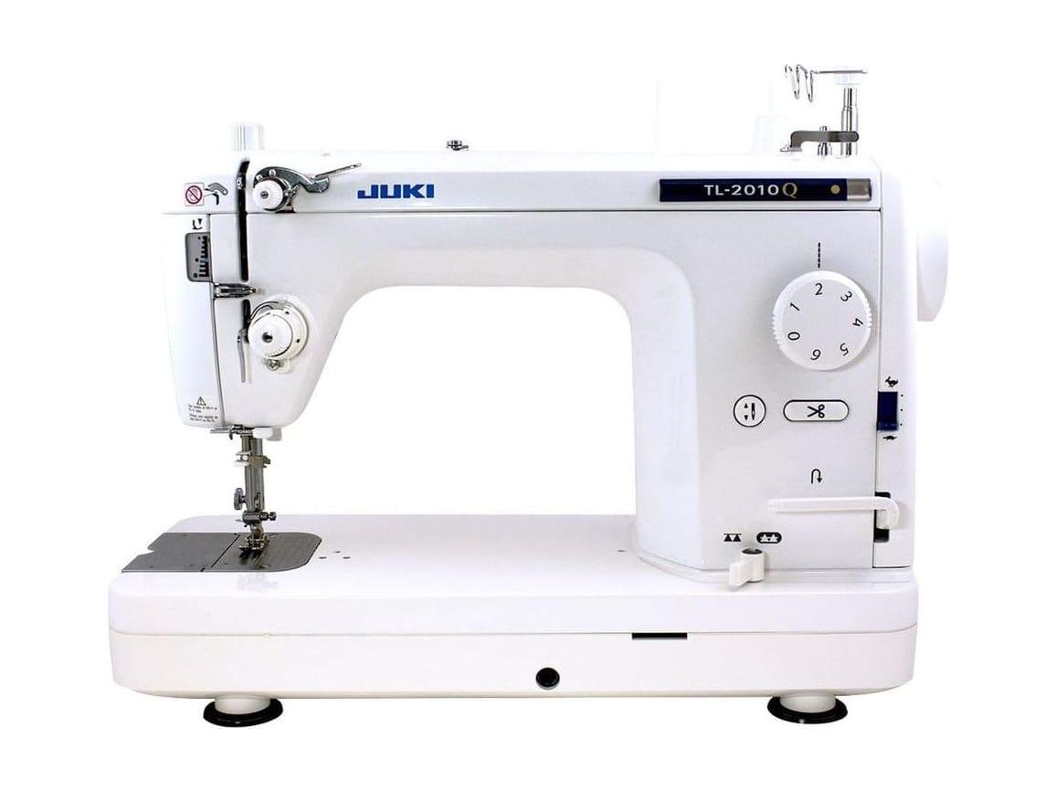 Juki TL-2010Q straight-stitch sewing and quilting machine, three-quarter view